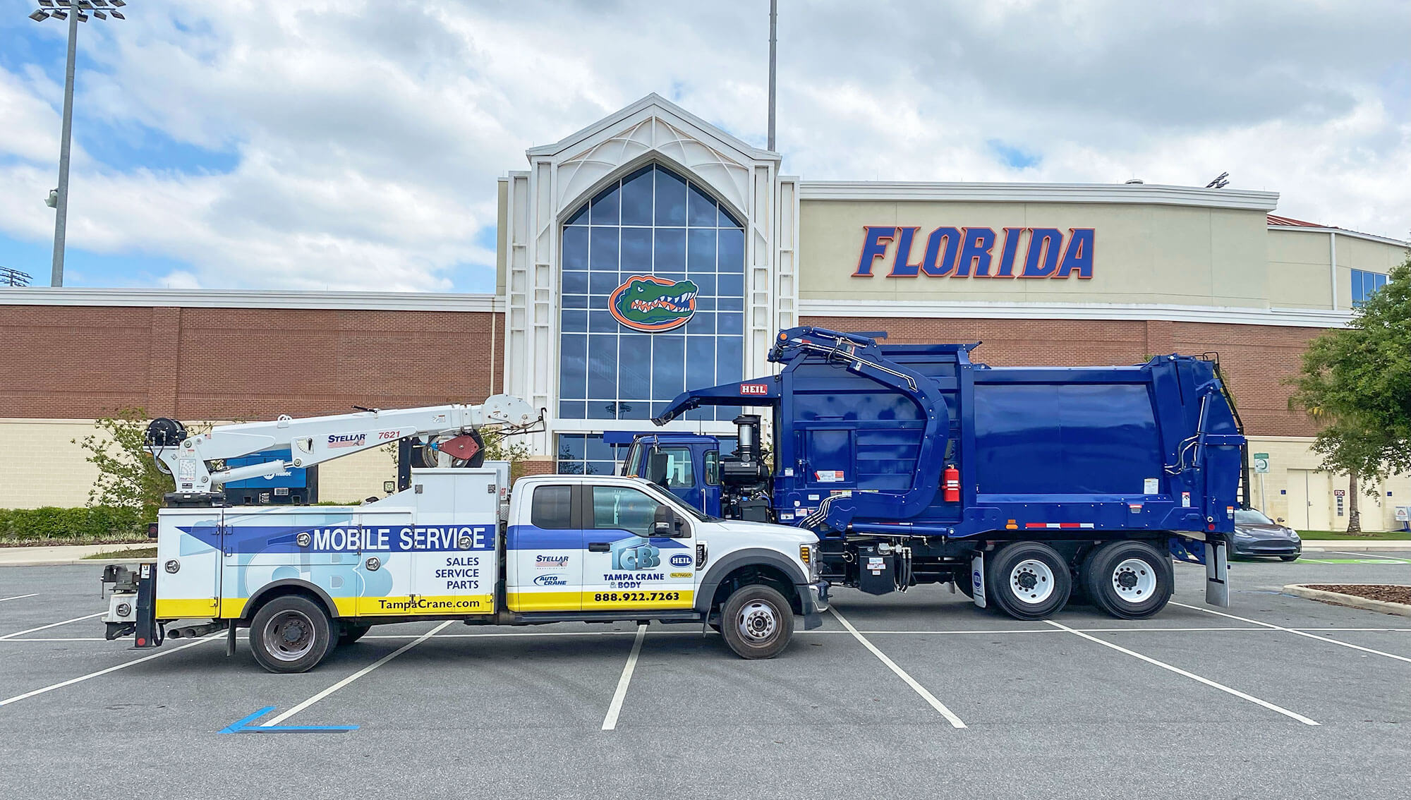University of Florida garbage truck from Tampa Crane